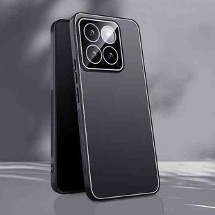 For Xiaomi 14 Ice Aluminum Metal Explosion-proof Frosted Phone Case(Black)
