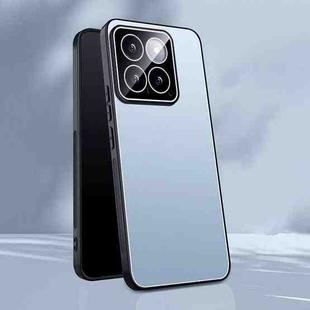 For Xiaomi 14 Pro Ice Aluminum Metal Explosion-proof Frosted Phone Case(Blue)