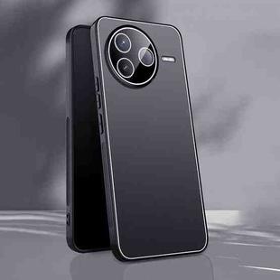 For Redmi K80 Ice Aluminum Metal Explosion-proof Frosted Phone Case(Black)