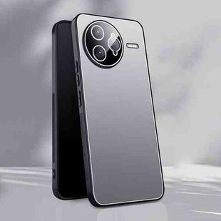 For Redmi K80 Pro Ice Aluminum Metal Explosion-proof Frosted Phone Case(Silver)