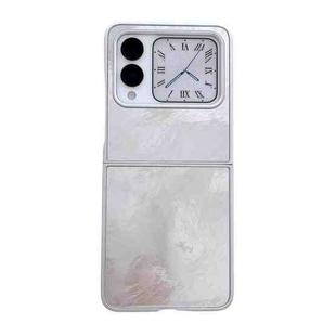 For Huawei nova Flip Silver Edge PC Folding Phone Case(Glacier)