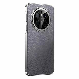 For Huawei Mate 70 Plain Leather Paint PC Phone Case(Grey)