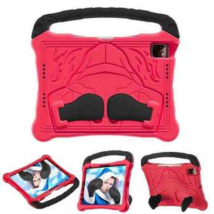 For iPad Pro 11 2022 / 2021 / 2020 Boxing Series Kickstand EVA Shockproof Tablet Case with Shoulder Strap(Red Black)