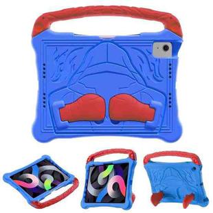 For iPad Air 2022 / 2020 10.9 Boxing Series Kickstand EVA Shockproof Tablet Case with Shoulder Strap(Blue Red)