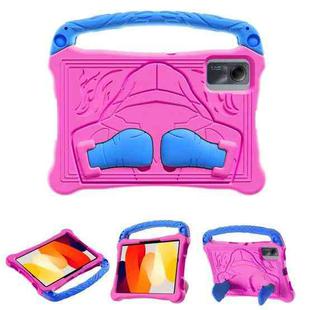 For Xiaomi Redmi Pad SE 11 2023 Boxing Series Kickstand EVA Shockproof Tablet Case with Shoulder Strap(Rose Red Blue)