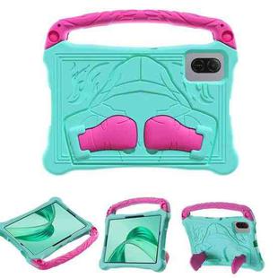For Honor Pad X8a 11 inch Boxing Series Kickstand EVA Shockproof Tablet Case with Shoulder Strap(Mint Rose Red)