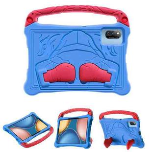 For Honor Tablet V7 11 inch Boxing Series Kickstand EVA Shockproof Tablet Case with Shoulder Strap(Blue Red)
