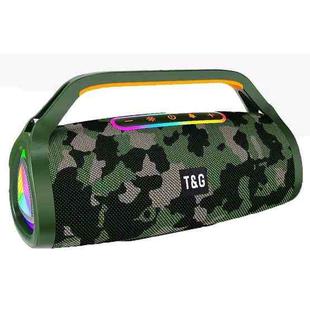 T&G TG417 40W Portable Outdoor Bass Dual Microphone Wireless Bluetooth Speaker(Camouflage)