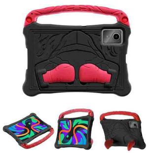 For For Lenovo Tab M11/ Xiaoxin Pad 11 2024 Boxing Series Kickstand EVA Shockproof Tablet Case with Shoulder Strap(Black Red)