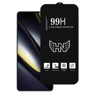 For Xiaomi Poco F6 High Aluminum Large Arc Full Screen Tempered Glass Film