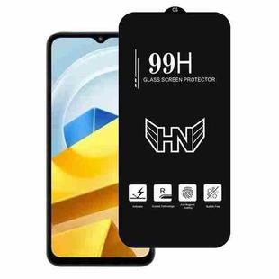 For Xiaomi Poco M5 India High Aluminum Large Arc Full Screen Tempered Glass Film