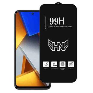 For Xiaomi Poco M4 Pro High Aluminum Large Arc Full Screen Tempered Glass Film