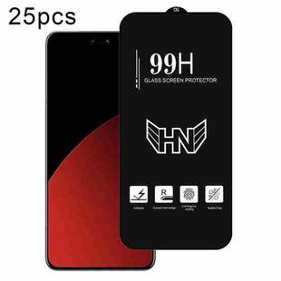 For Xiaomi Civi 4 Pro 25pcs High Aluminum Large Arc Full Screen Tempered Glass Film