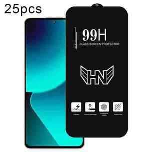 For Xiaomi 13T Pro 25pcs High Aluminum Large Arc Full Screen Tempered Glass Film