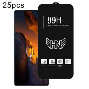 For Xiaomi Poco F5 25pcs High Aluminum Large Arc Full Screen Tempered Glass Film