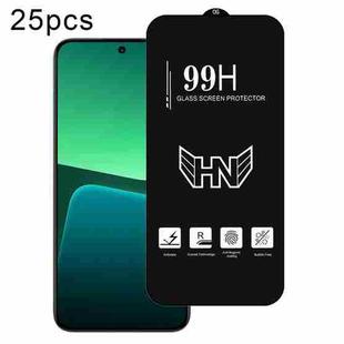 For Xiaomi 13 25pcs High Aluminum Large Arc Full Screen Tempered Glass Film