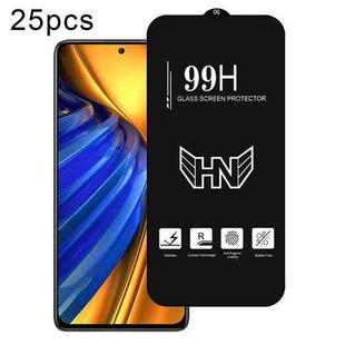 For Xiaomi Poco F4 25pcs High Aluminum Large Arc Full Screen Tempered Glass Film