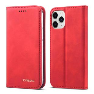 For iPhone 12 mini LC.IMEEKE LC-002 Series Skin Hand Feeling PU + TPU Horizontal Flip Leather Case with Holder & Card Slot & Wallet(Red)