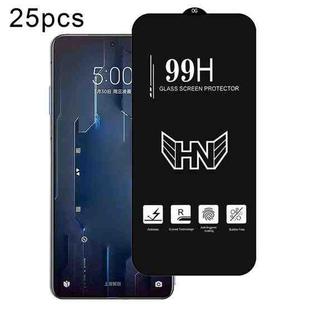 For Xiaomi Black Shark 5 Pro 25pcs High Aluminum Large Arc Full Screen Tempered Glass Film