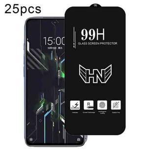 For Xiaomi Black Shark 4S 25pcs High Aluminum Large Arc Full Screen Tempered Glass Film