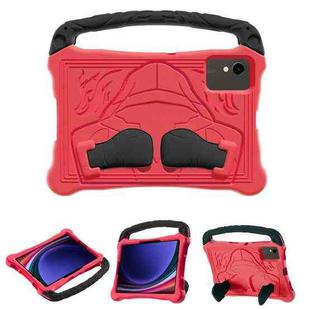 For Samsung Galaxy Tab S9 Boxing Series Kickstand EVA Shockproof Tablet Case with Shoulder Strap(Red Black)