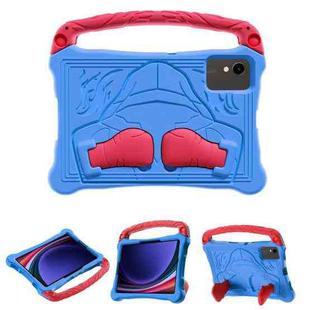 For Samsung Galaxy Tab S9 Boxing Series Kickstand EVA Shockproof Tablet Case with Shoulder Strap(Blue Red)
