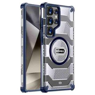For Samsung Galaxy S25 Ultra 5G wlons Explorer Series PC Hybrid TPU MagSafe Magnetic Case(Blue)