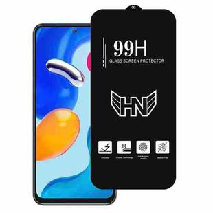 For Redmi Note 11S 4G High Aluminum Large Arc Full Screen Tempered Glass Film