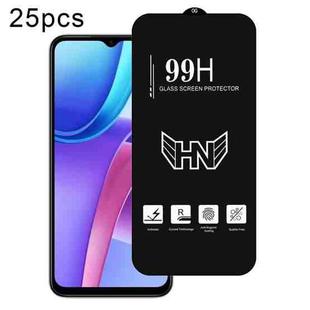 For Redmi Note 11R 25pcs High Aluminum Large Arc Full Screen Tempered Glass Film