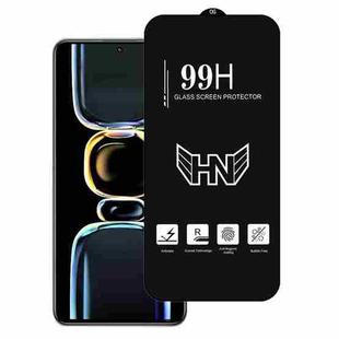 For Redmi K60E High Aluminum Large Arc Full Screen Tempered Glass Film