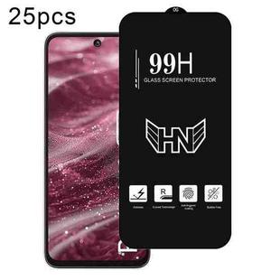 For Redmi 13 5G 25pcs High Aluminum Large Arc Full Screen Tempered Glass Film