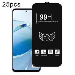 For Redmi 12 5G 25pcs High Aluminum Large Arc Full Screen Tempered Glass Film