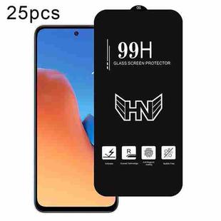 For Redmi 12 4G 25pcs High Aluminum Large Arc Full Screen Tempered Glass Film