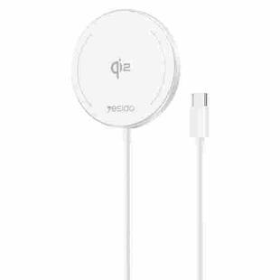 Yesido DS24 15W QI2.0 Desktop Magnetic Fast Charging Wireless Charger(White)