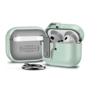 For AirPods 3 Automatic Switch Lock Bluetooth Earphone Shockproof Protective Case(Mint Green)