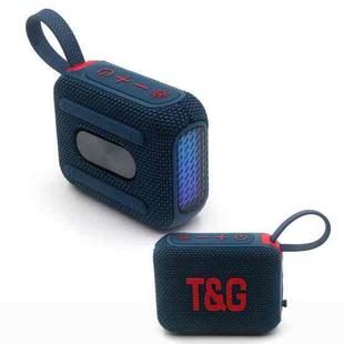 T&G TG445 Portable Stereo Subwoofer Bass RGB Light Wireless TWS BT Speaker(Navy Blue)