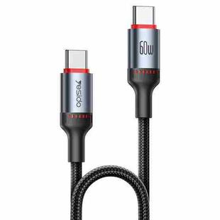 Yesido CA181 PD60W 3A USB-C / Type-C to USB-C / Type-C Charging Data Cable, Length: 1.2m(Black)