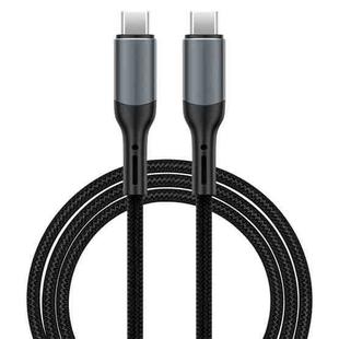 WIWU Wi-C036 Thunderbolt 4 240W USB4 Full-function Fast Charging Coaxial Data Cable, Length: 1m(Black)