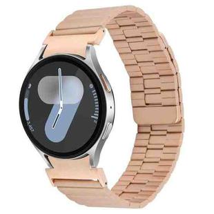 For Samsung Galaxy Watch 7 / 6 / 5 / 4 Bamboo Magnetic Quick Release Metal Watch Band(Rose Gold)