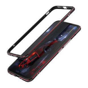 For Huawei Honor 30S Aluminum Alloy Shockproof Protective Bumper Frame(Black Red)