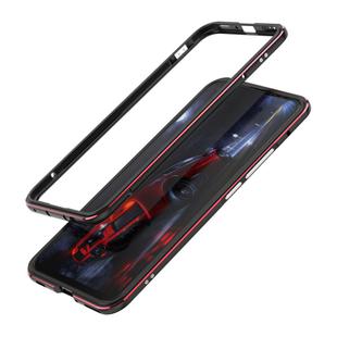For Huawei Nova 7 Aluminum Alloy Shockproof Protective Bumper Frame(Black Red)