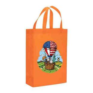 Balloon Printed Non-woven Fabric Bag Print On Your Demand, Size:35x25x10cm(Orange)