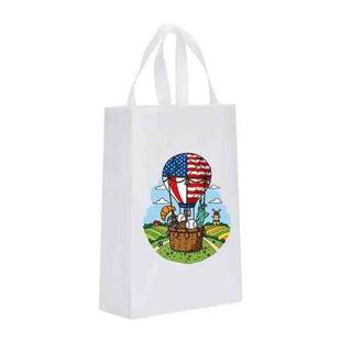 Balloon Printed Non-woven Fabric Bag Print On Your Demand, Size:41x35x12cm(White)