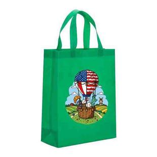 Balloon Printed Non-woven Fabric Bag Print On Your Demand, Size:41x35x12cm(Grass Green)