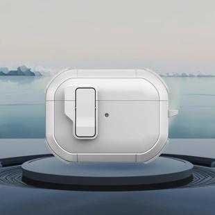 For AirPods Pro 2 Starship Wireless Earphones Case with Magnetic Switch(White)