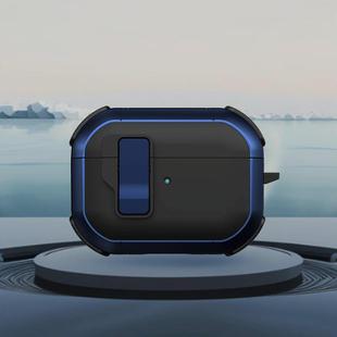 For AirPods Pro Starship Wireless Earphones Case with Magnetic Switch(Black Blue)