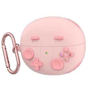 For Huawei FreeClip Retro Game Console Style Silicone Earbuds Case(Pink)