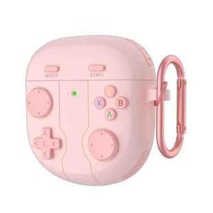 For Bose QuietComfort Earbuds II Retro Game Console Style Silicone Earbuds Case(Pink)