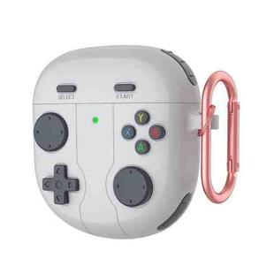 For Bose QuietComfort Earbuds II Retro Game Console Style Silicone Earbuds Case(Grey)