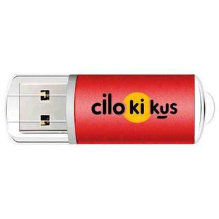 Colorful Metal USB 2.0 Flash Drive Print On Your Demand, Memory:128GB(Red)